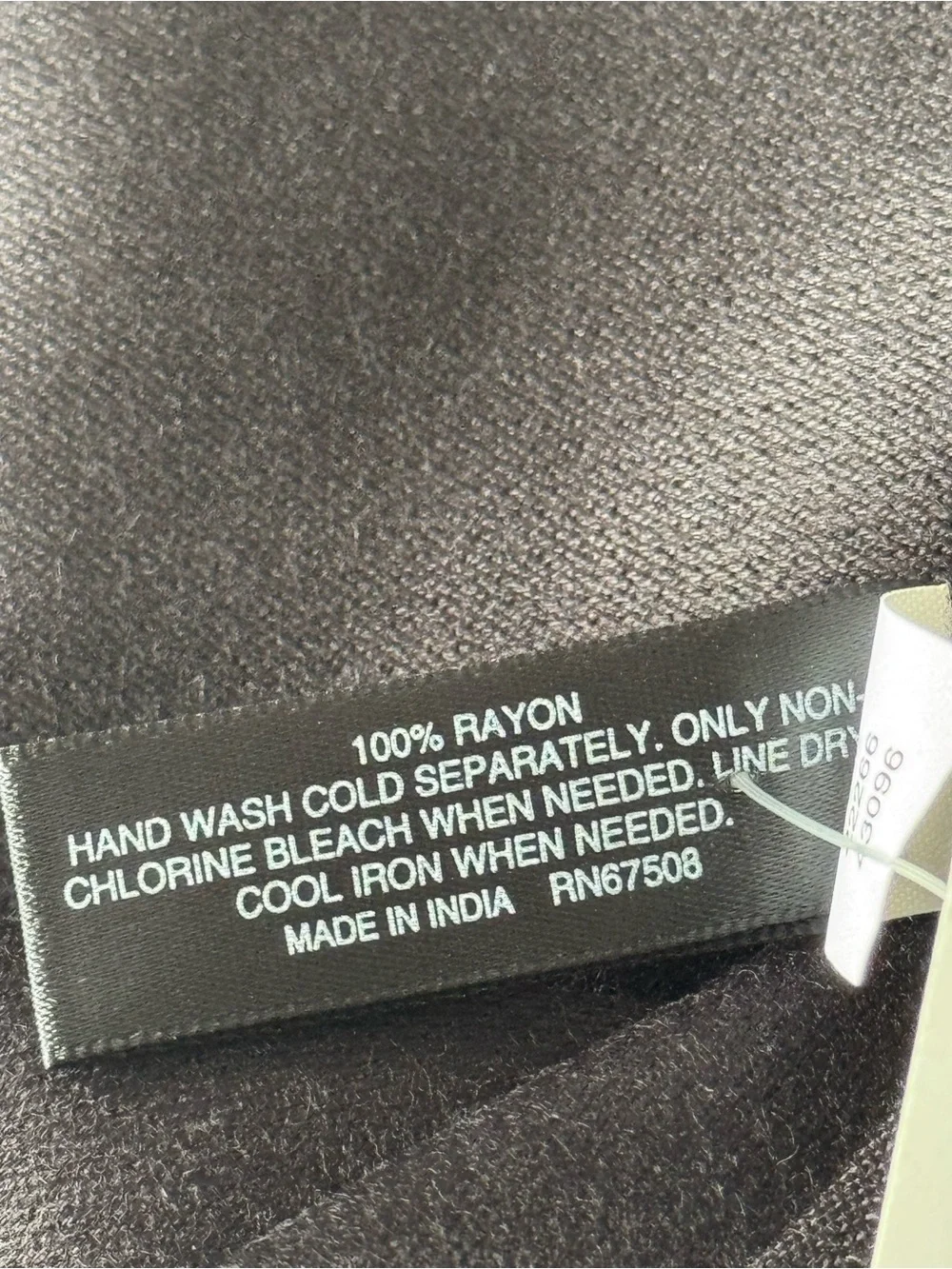 INC International Concepts Black Lightweight Scarf